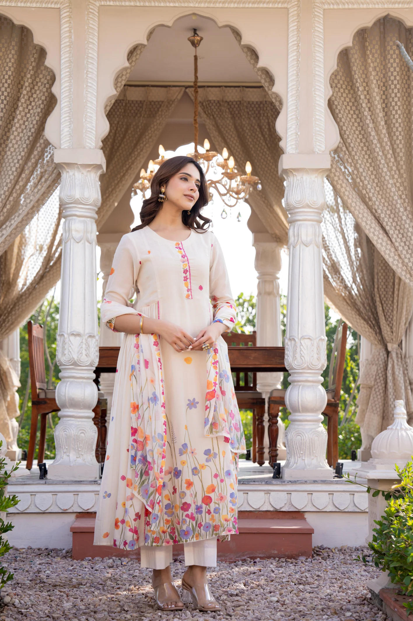 Floral Grace Cotton Suit Set