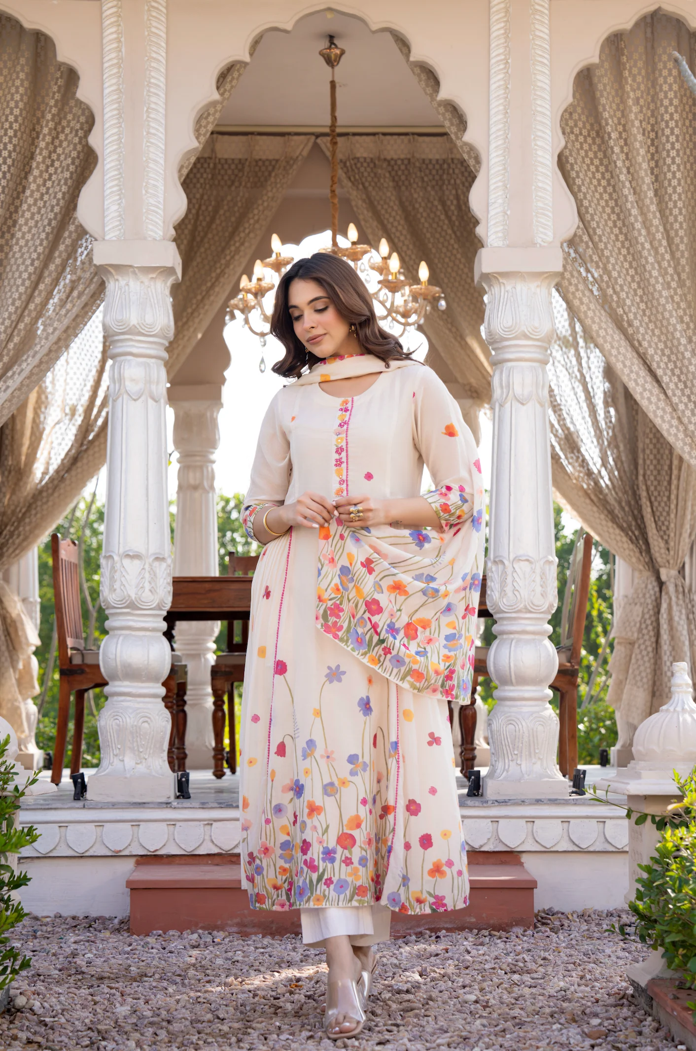 Floral Grace Cotton Suit Set