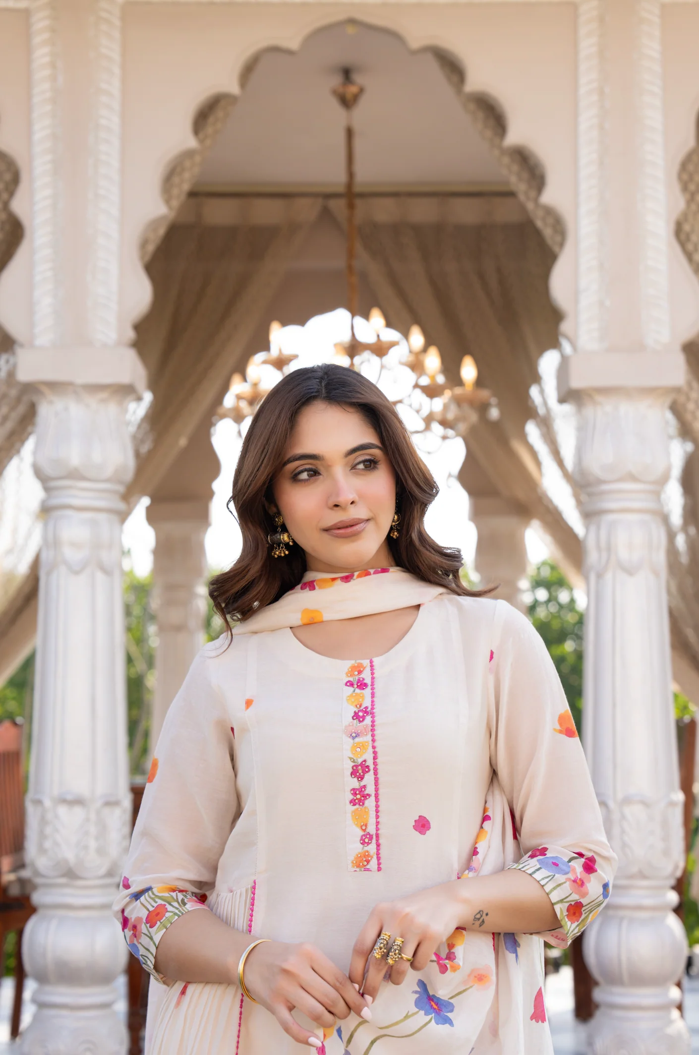 Floral Grace Cotton Suit Set