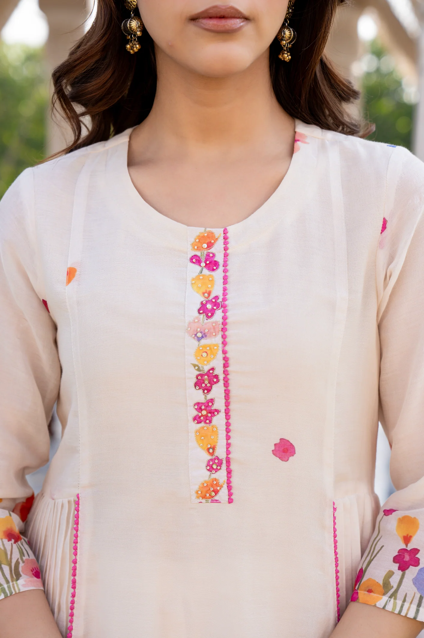 Floral Grace Cotton Suit Set