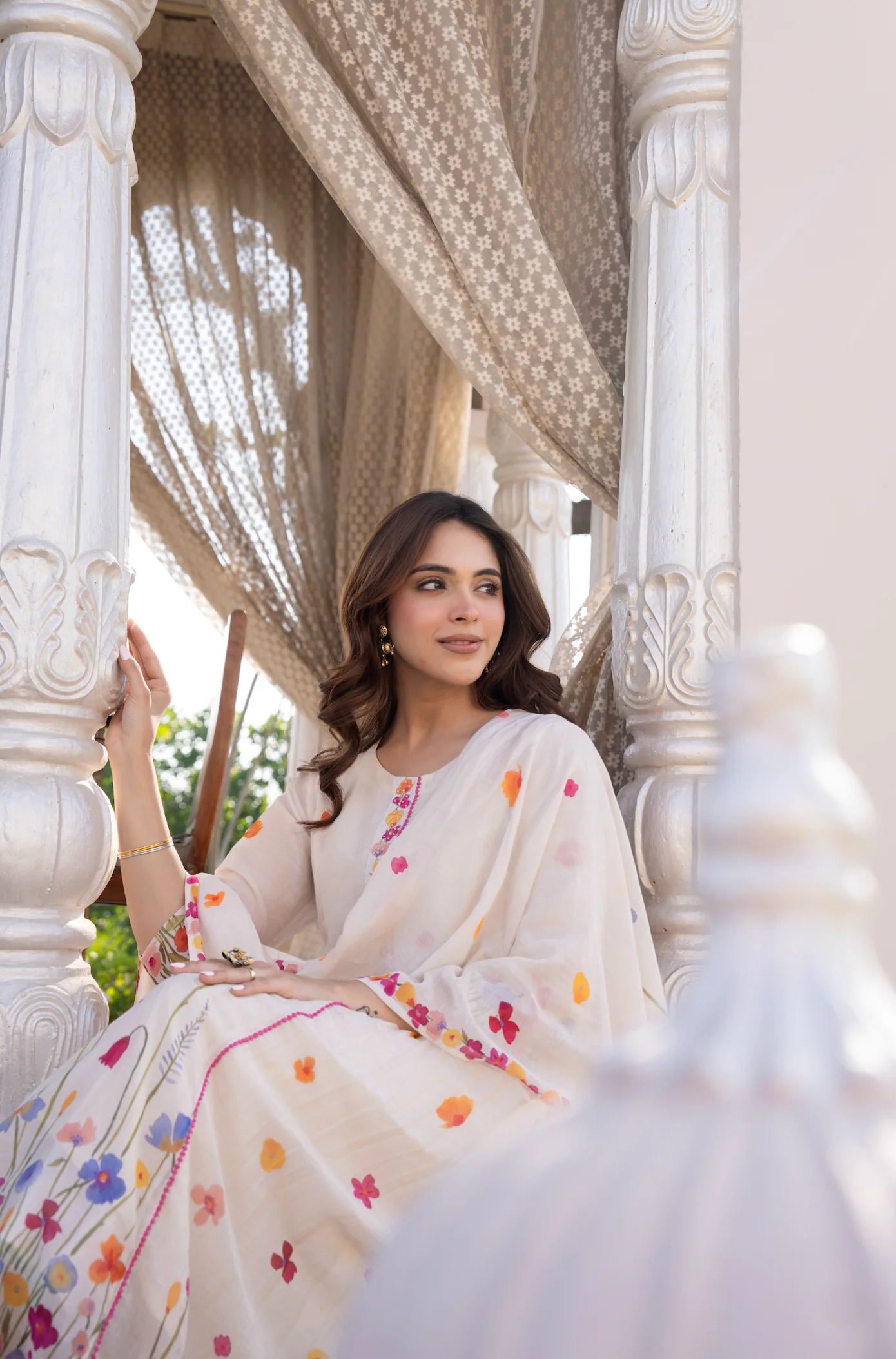 Floral Grace Cotton Suit Set