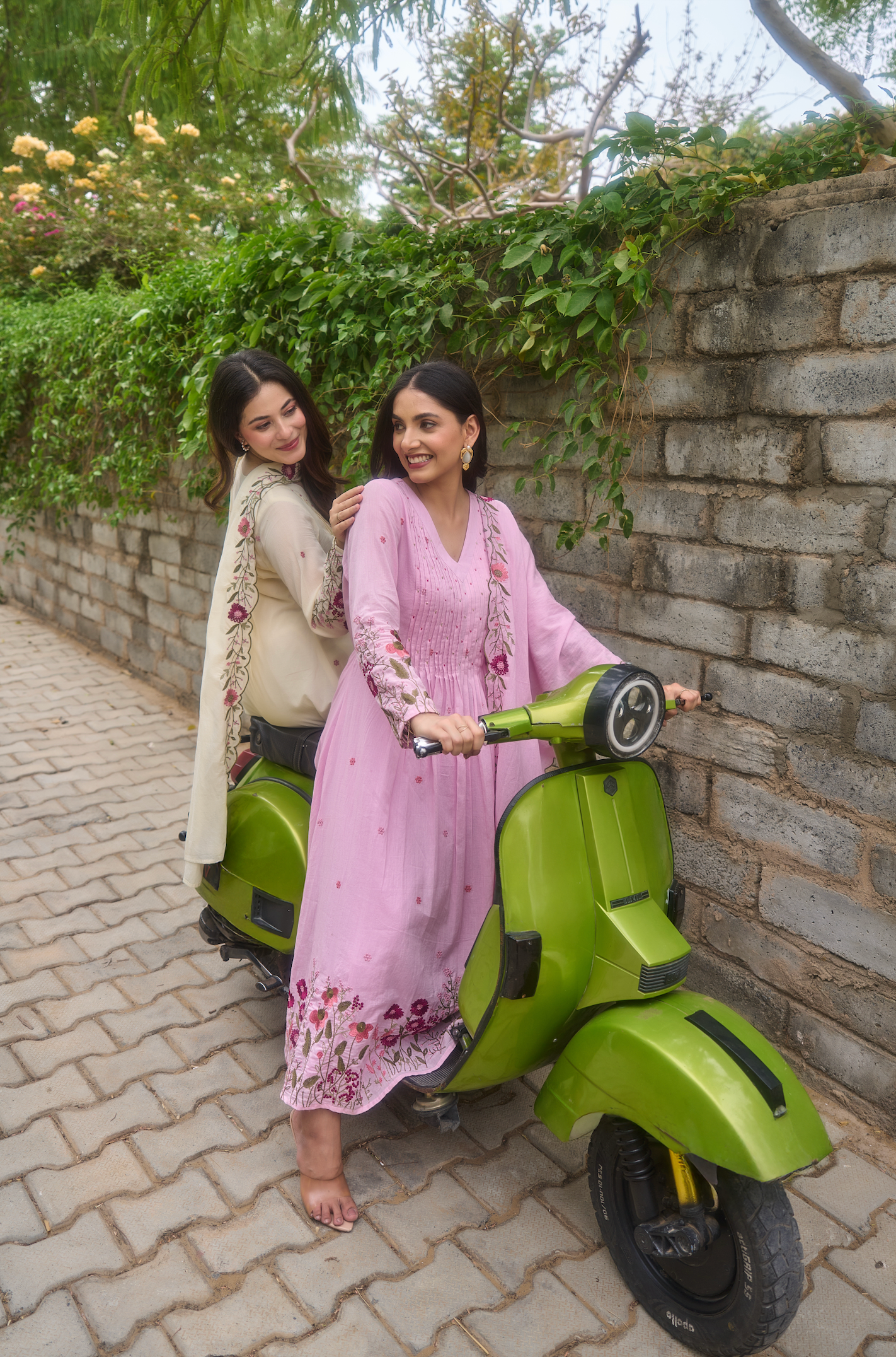 Pearl Blossom Mul Cotton Kurta Suit