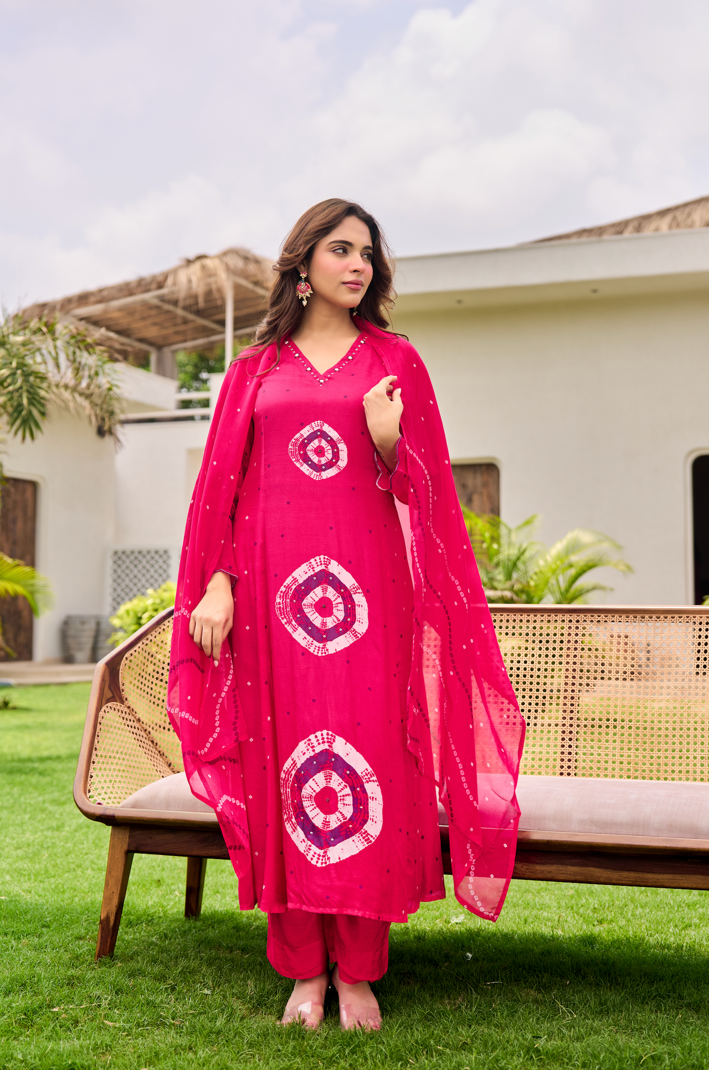 Rani Pink Muslin Suit Set