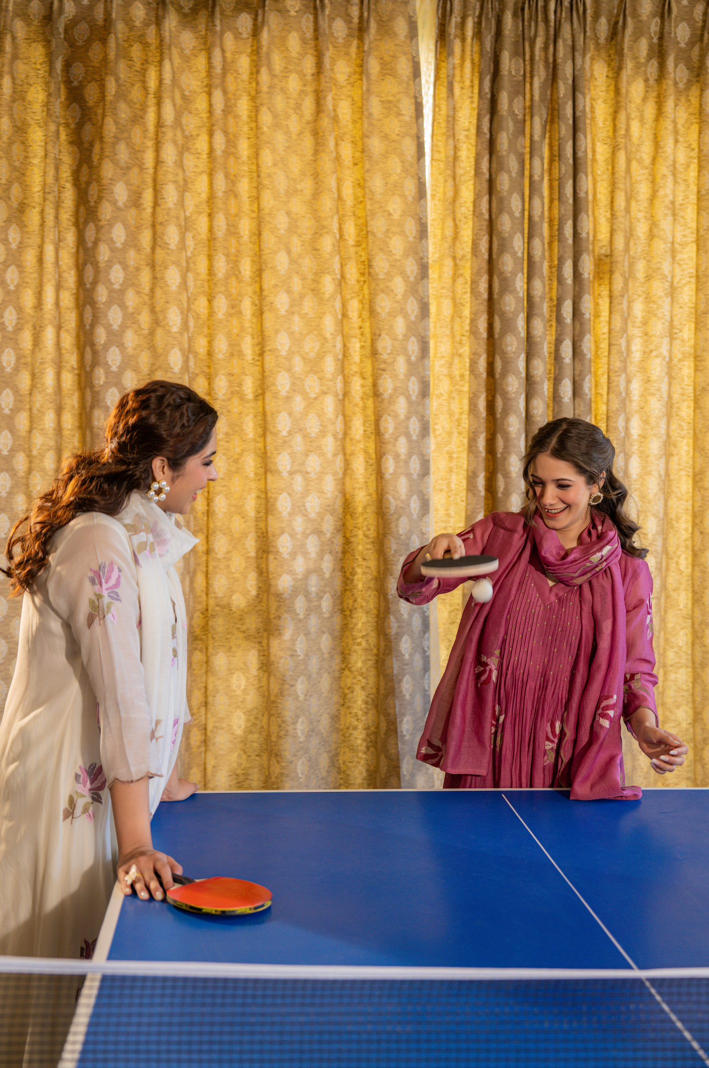 Mulberry Rose Mul Chanderi Suit Set