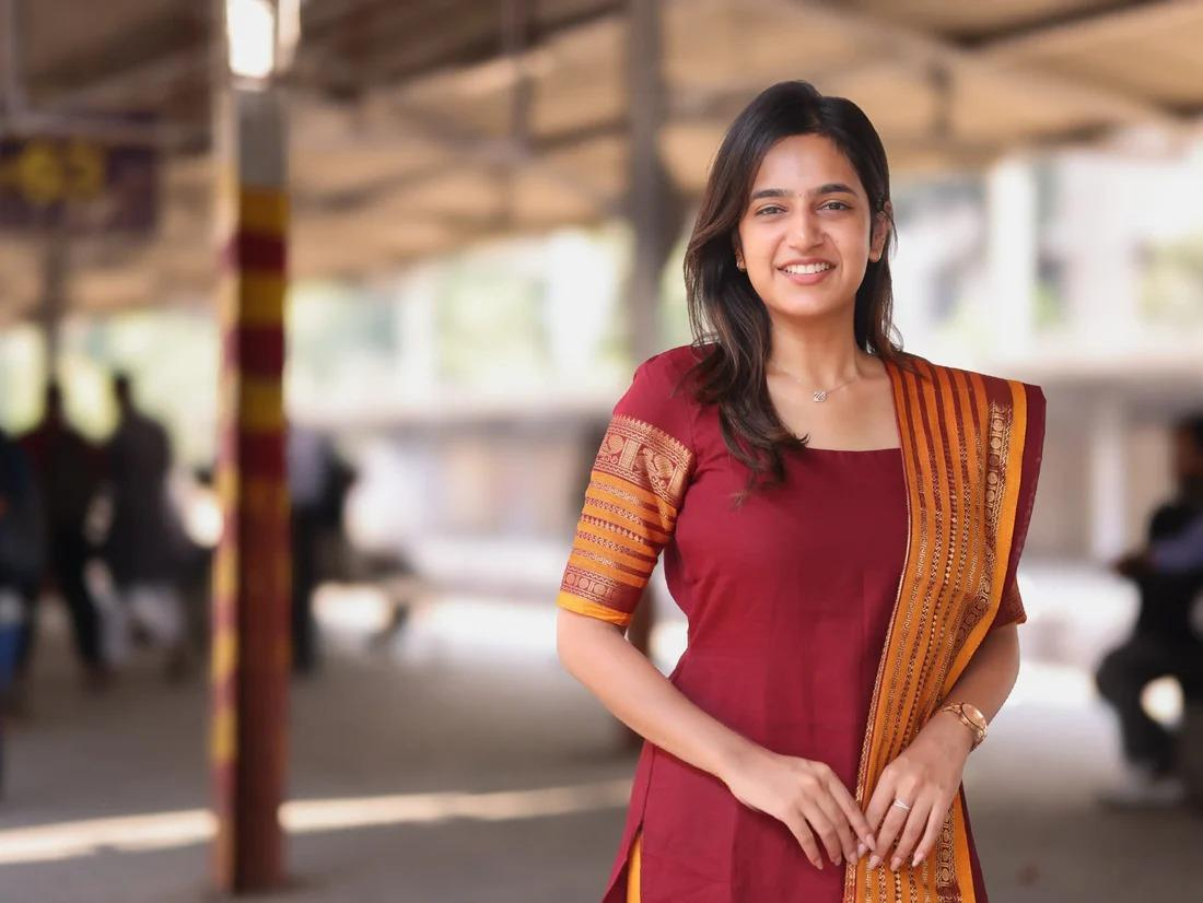 Maroon & Mustard Orange Kanchi Cotton Kurta Set