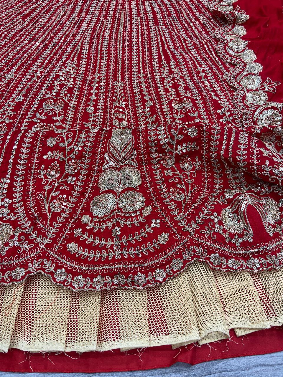 Silk Designer Embellished Lehenga