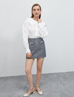 Textured Mini Skirt