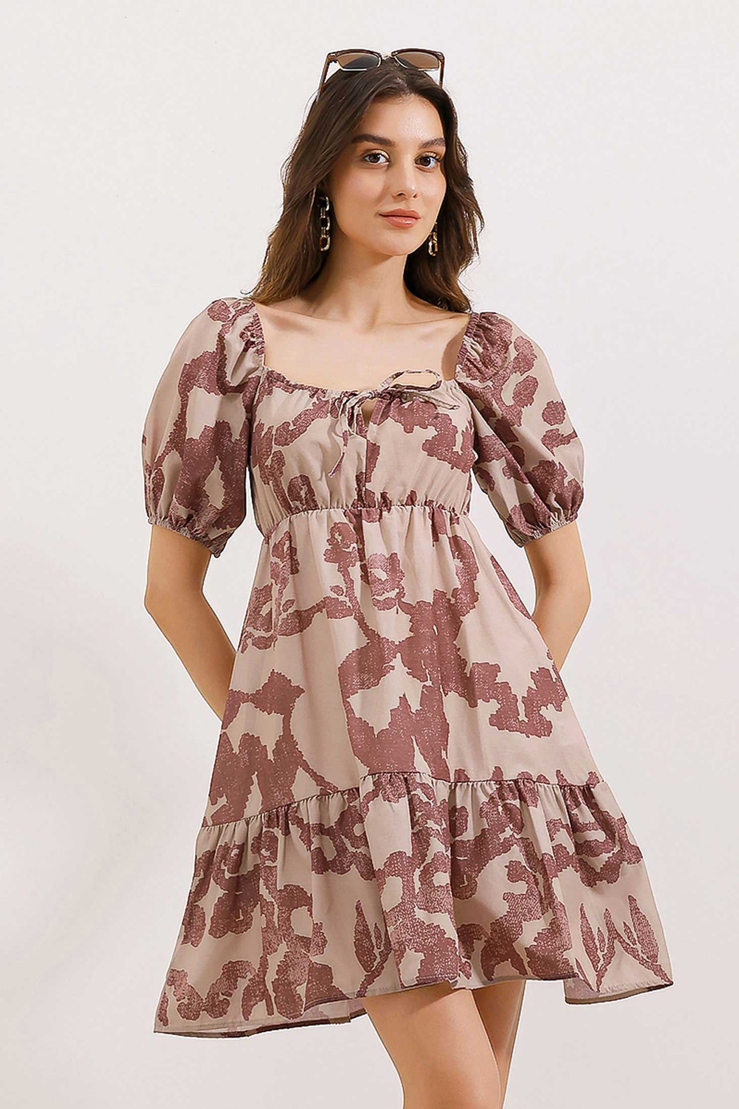 Flared Rose Dress