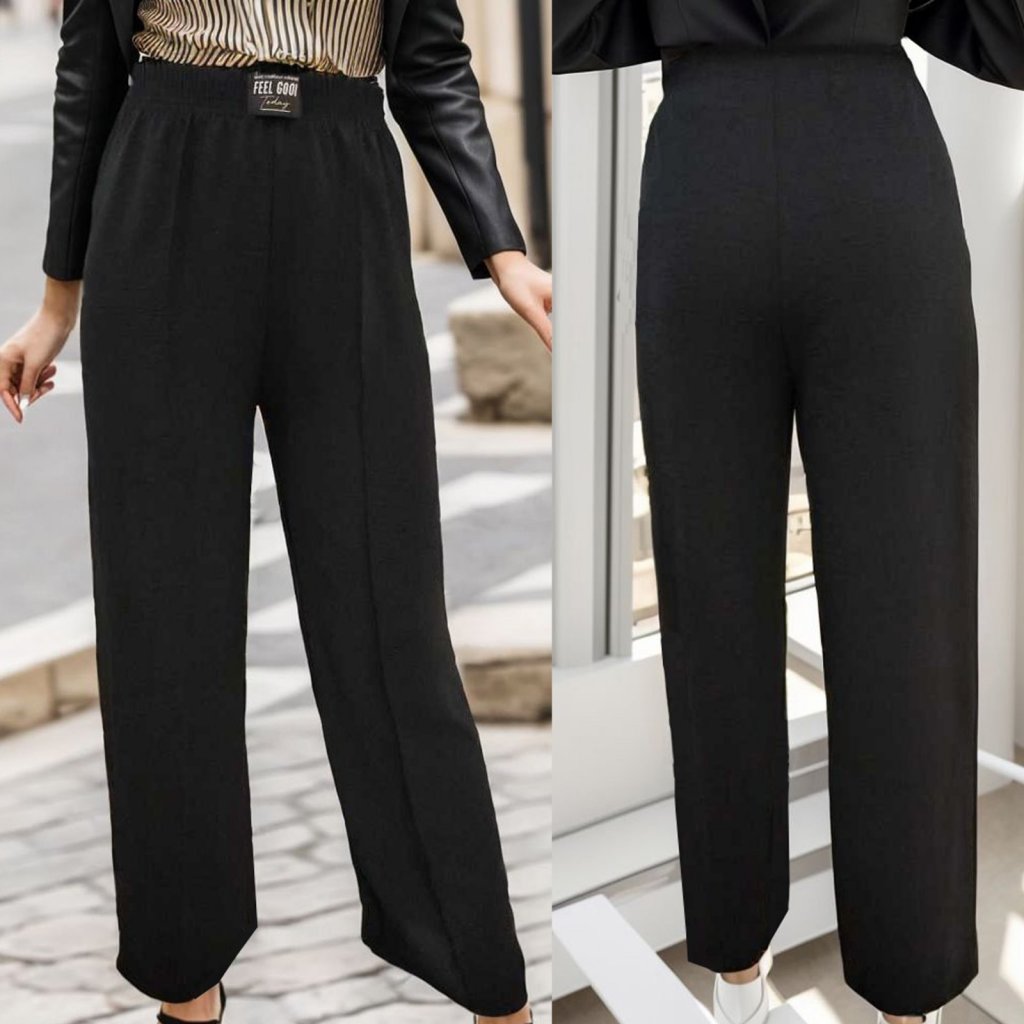 Black Straight Pants