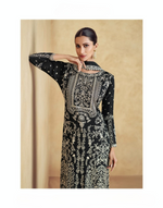 Chinon Silk Embroidered Sharara Suit (2 Colors)