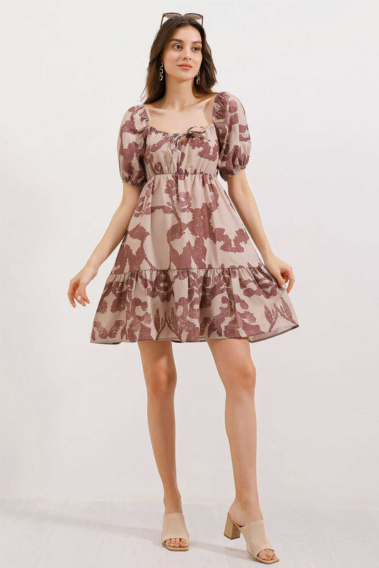 Flared Rose Dress