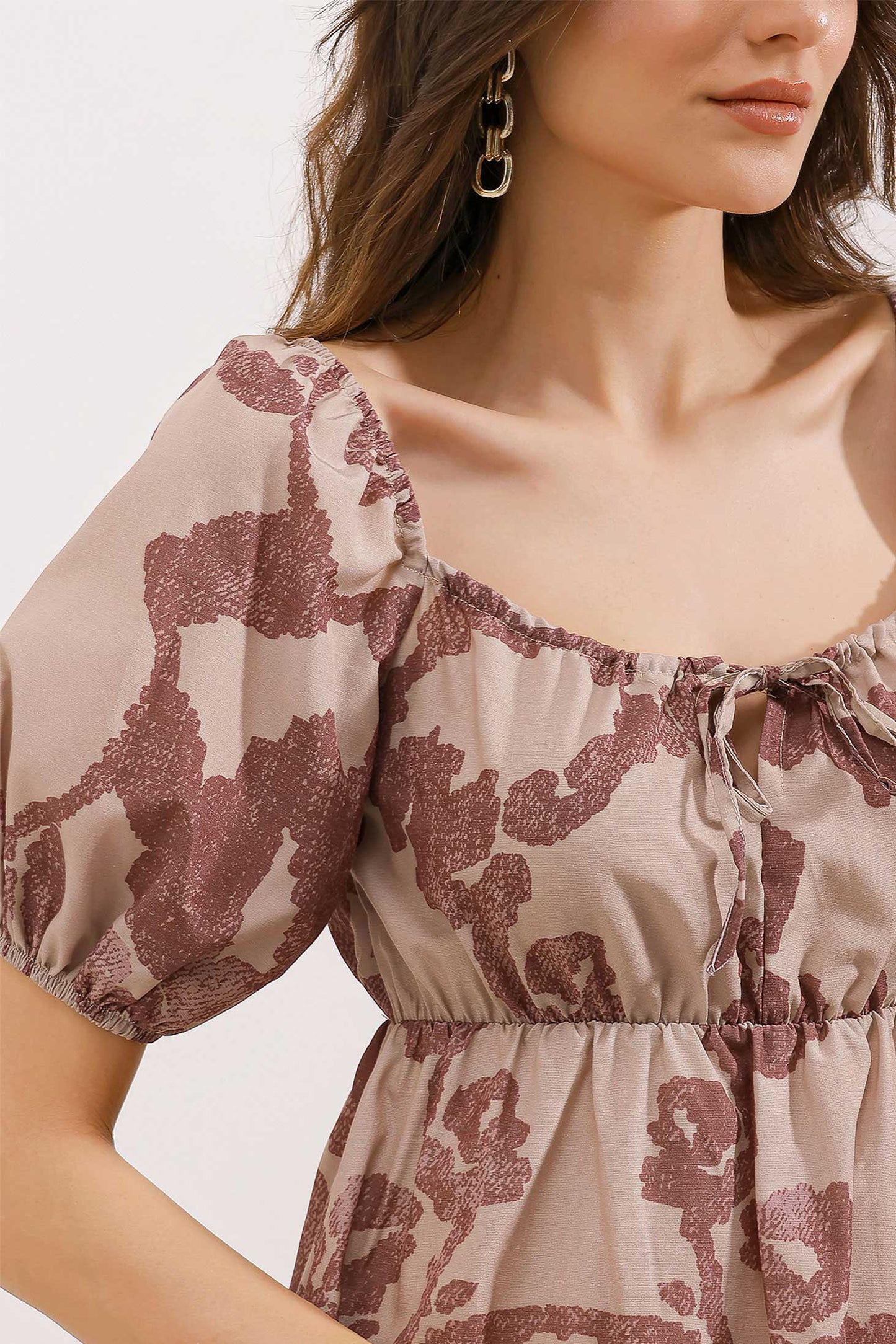 Flared Rose Dress