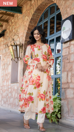 Floral Printed Mul Cotton Suit Set- Summer Special