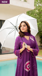 Deep Plum Muslin Suit Set