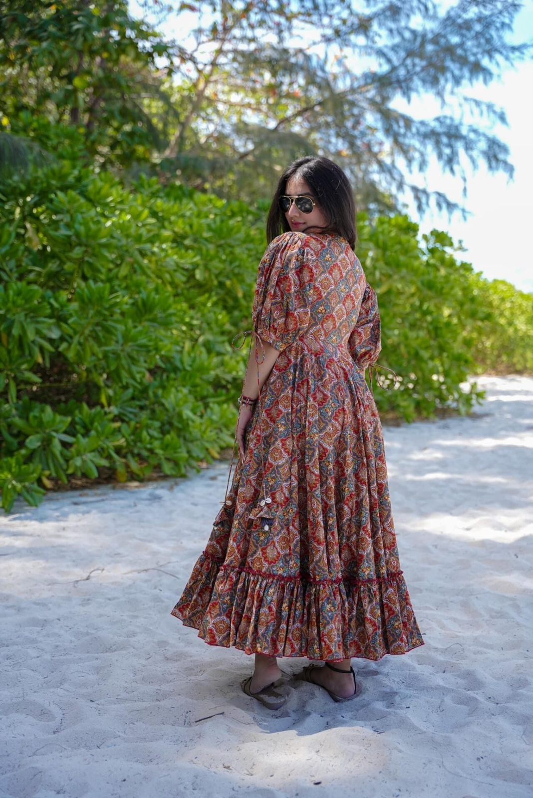 Vibrant Multi-Color Floral  Dress