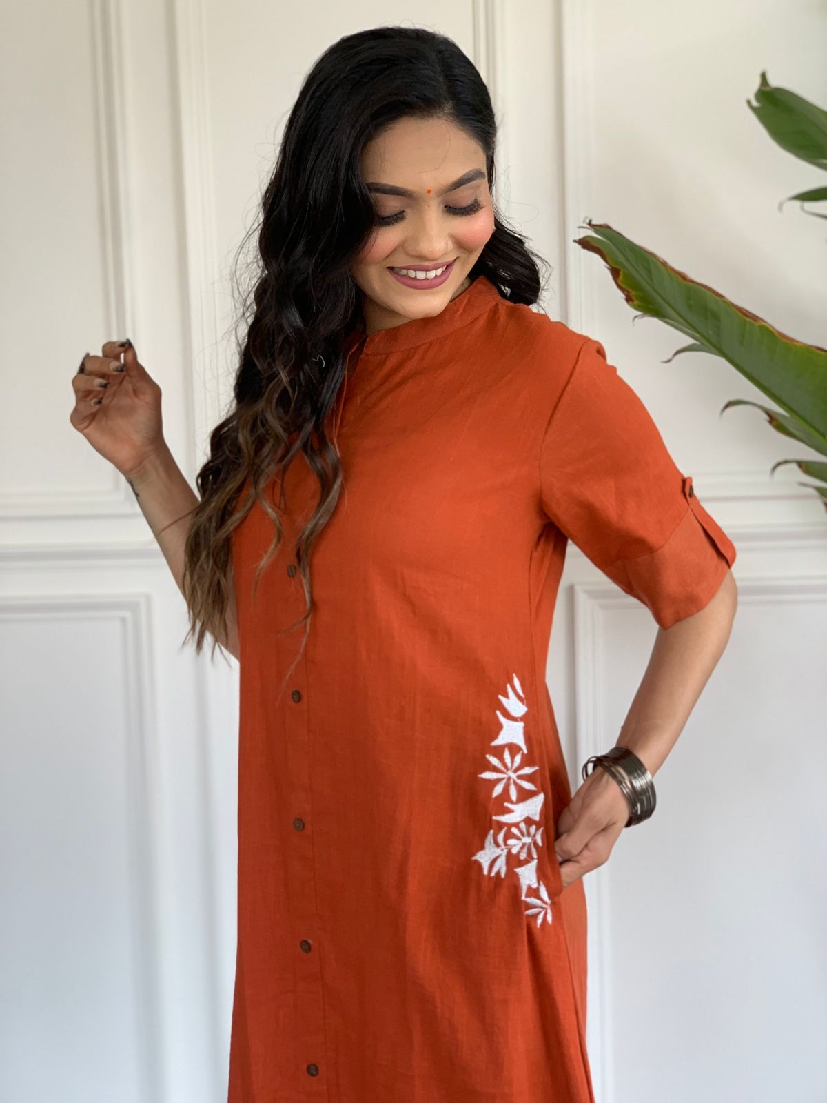 South Cotton Handwoven Kurta With palazzo