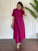 South Cotton Handwoven Kurta With palazzo