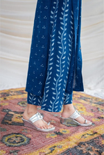 Blue Beautiful Dabu Printed Co-Ord Set