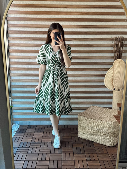 Comfy Cotton Printed Mini Dress