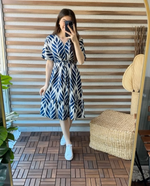 Comfy Cotton Printed Mini Dress