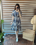 Comfy Cotton Printed Mini Dress