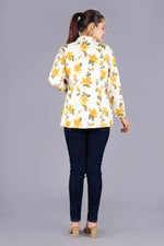 Beautiful Floral Printed Quilted Reversible Jacket