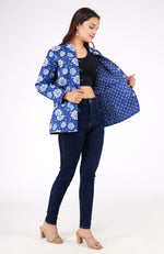 Indigo Quilted Reversible Jacket