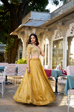 Mustard Color Goldie Silk Lehenga Choli