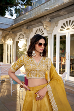 Mustard Color Goldie Silk Lehenga Choli