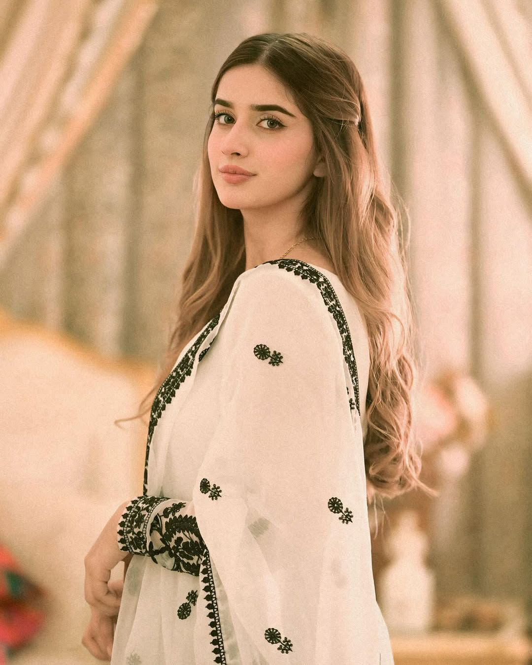 Georgette Sequence Embroidered Gown With Dupatta