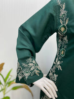 Roman Silk Sequence Embroidered Kurta Suit Set