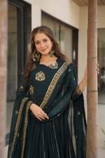 Rama Blooming Embroidered Gown