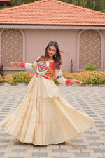 Cotton Gamthi Lehenga Choli With Upper Coat
