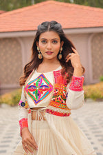 Cotton Gamthi Lehenga Choli With Upper Coat