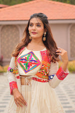Cotton Gamthi Lehenga Choli With Upper Coat