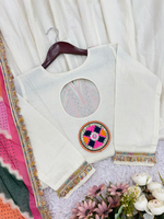 Khadi Cotton Sequence Embroidered Festive Anarkali Suit