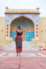Black Colorful Banadhani Kutchi Work Kurti - Navtatri Special