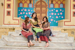 Black Colorful Banadhani Kutchi Work Kurti - Navtatri Special