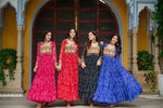 Pink Georgette Bandhani Gown