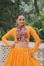 Geoegette Bandhej Lehenga Choli  (4 Colors)