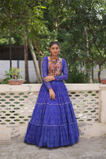 Geoegette Bandhej Lehenga Choli  (4 Colors)