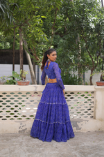 Geoegette Bandhej Lehenga Choli  (4 Colors)