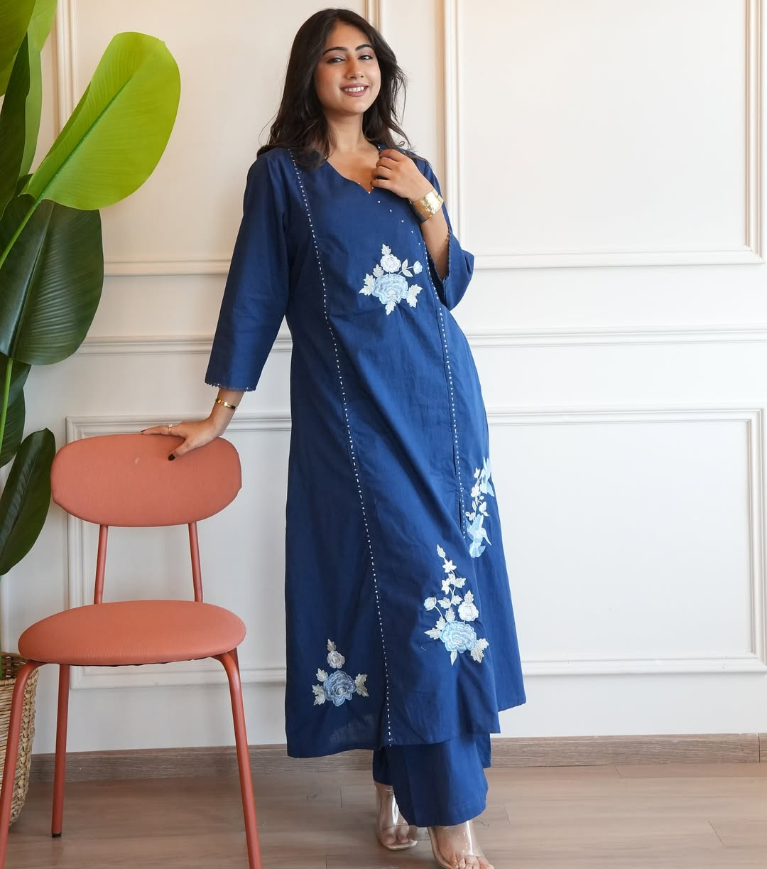 Blue Berry Kurta Pant Set