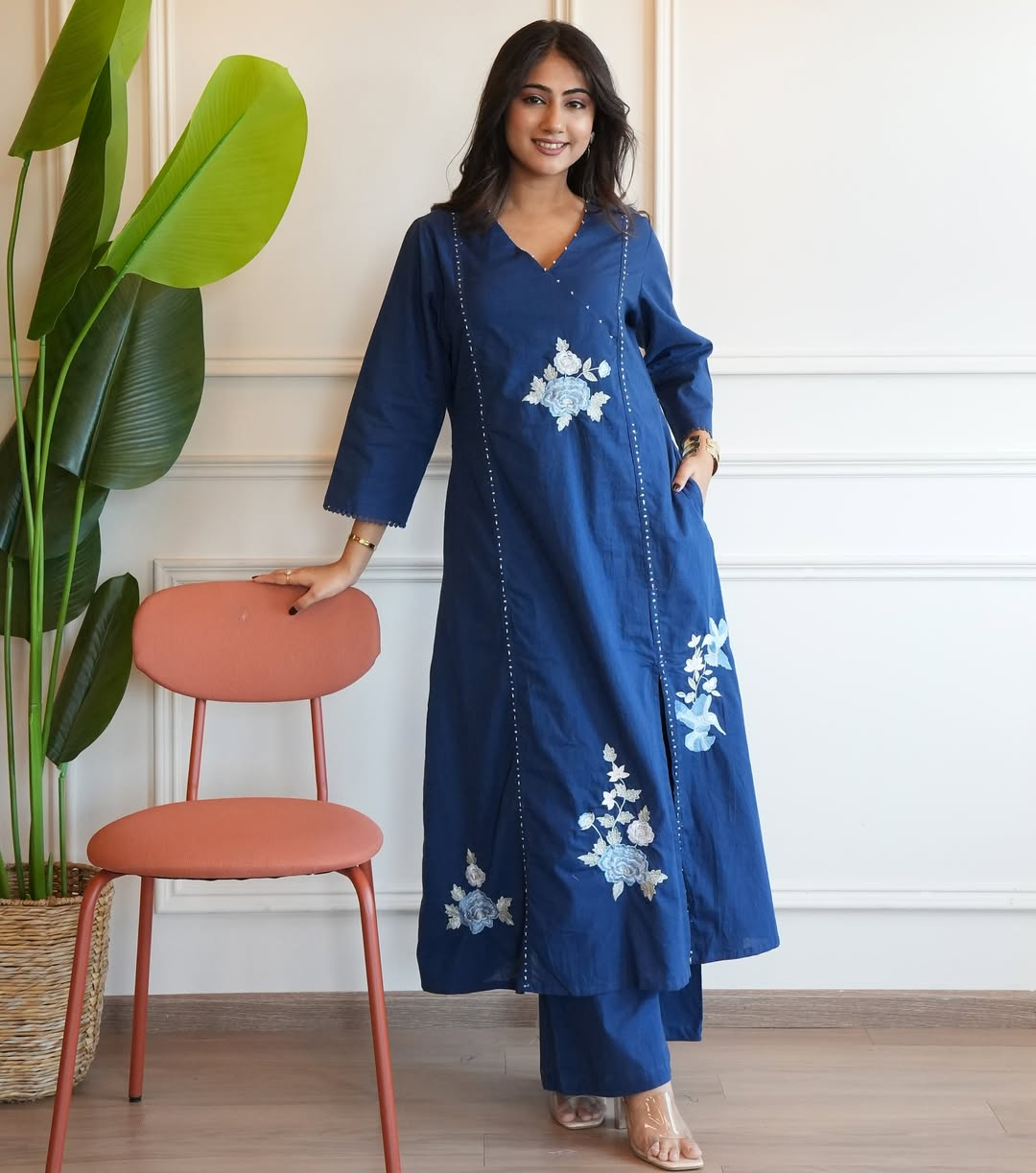 Blue Berry Kurta Pant Set