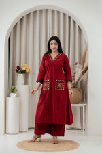 Gamthi Cotton Kurta & Plazzo Set (4 Colors)