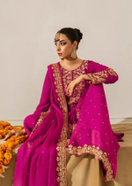 Pink Georgette Festive Sharara Suit Set