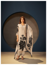 Pure Crepe Floral Kurta suit Set