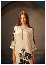 Pure Crepe Floral Kurta suit Set