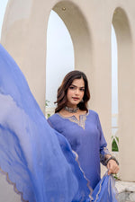 Vodka Bloom Mul Chanderi Sharara Suit