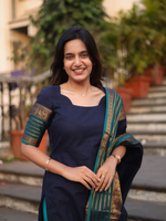 Blue & Peacock Blue Kanchi Cotton Kurta Set